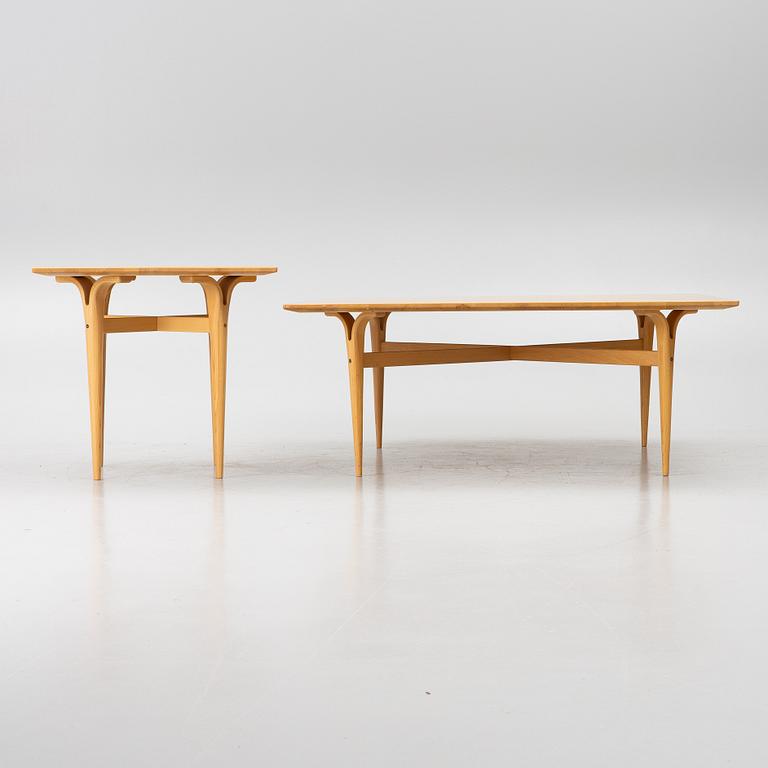 Bruno Mathsson, Coffee tables, 1+1, Bruno Mathsson International, Värnamo, Sweden.