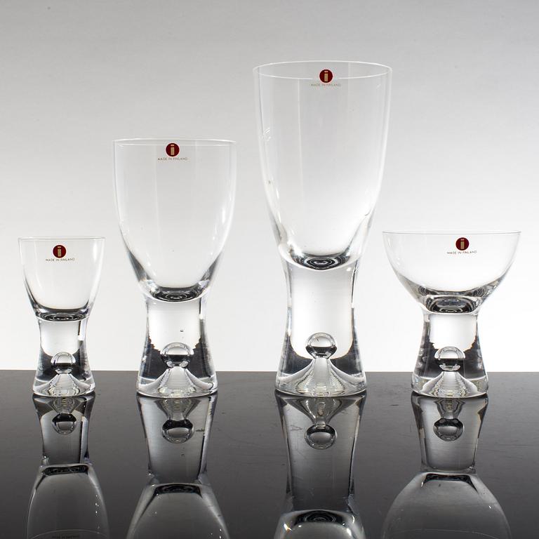 A set of 48 glas "Tapio", by TAPIO WIRKKALA,  Iittala 1950-70th.