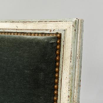 BERGÈRER, ett par, gustaviansk stil, 1900-talets första hälft.