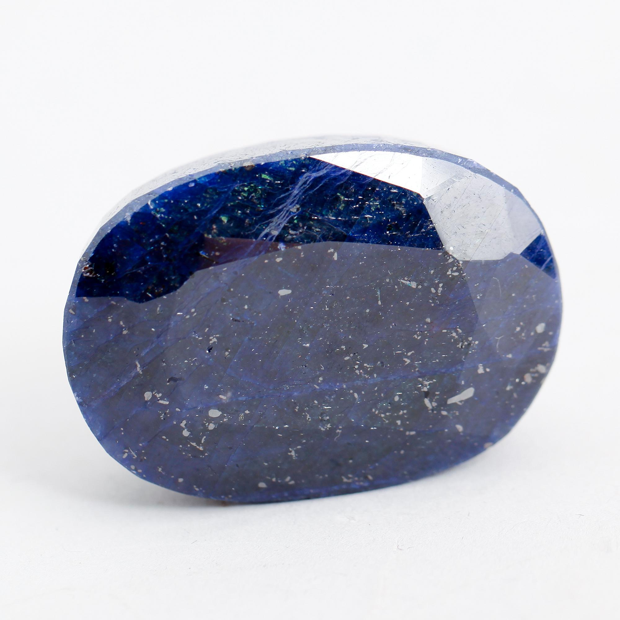 SAFIR, blå, oval fasetterad, ca 312.60 ct.