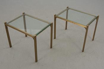 LAMPBORD, ett par, glas, 1900-talets andra hälft.