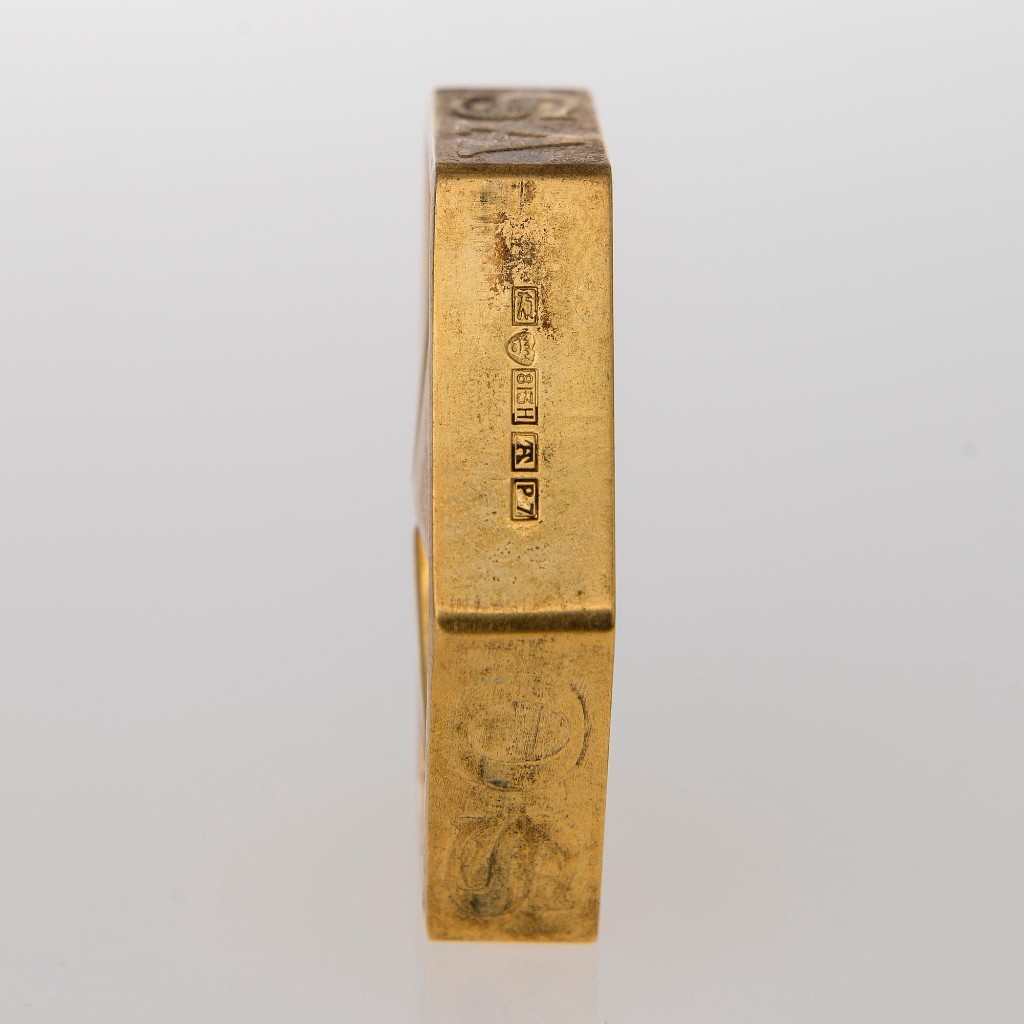 MITALI, design Eero Aarnio, kullattua hopeaa. Kultateollisuus 1968.