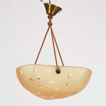 Swedish Modern, a pair of ceiling lamps, 1930s-1940s.