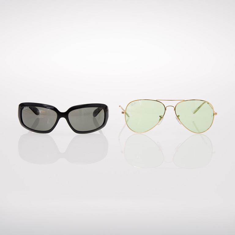 AURINKOLASIT, 2 kpl, Ray-Ban, 2000-luku.