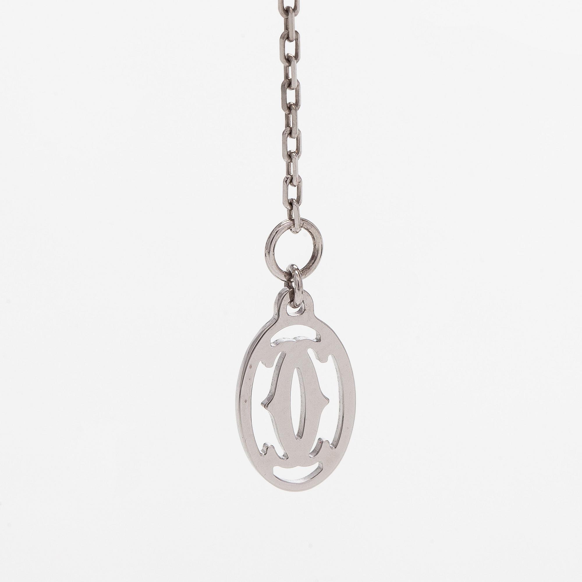 Cartier, kaulakoru, "d'Amour", 18K valkokultaa ja briljanttihiottu timantti.