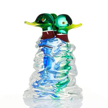 Ernst Billgren, skulptur, "Frusna vänner", Berengo Studio, Murano, Italien, 1999.