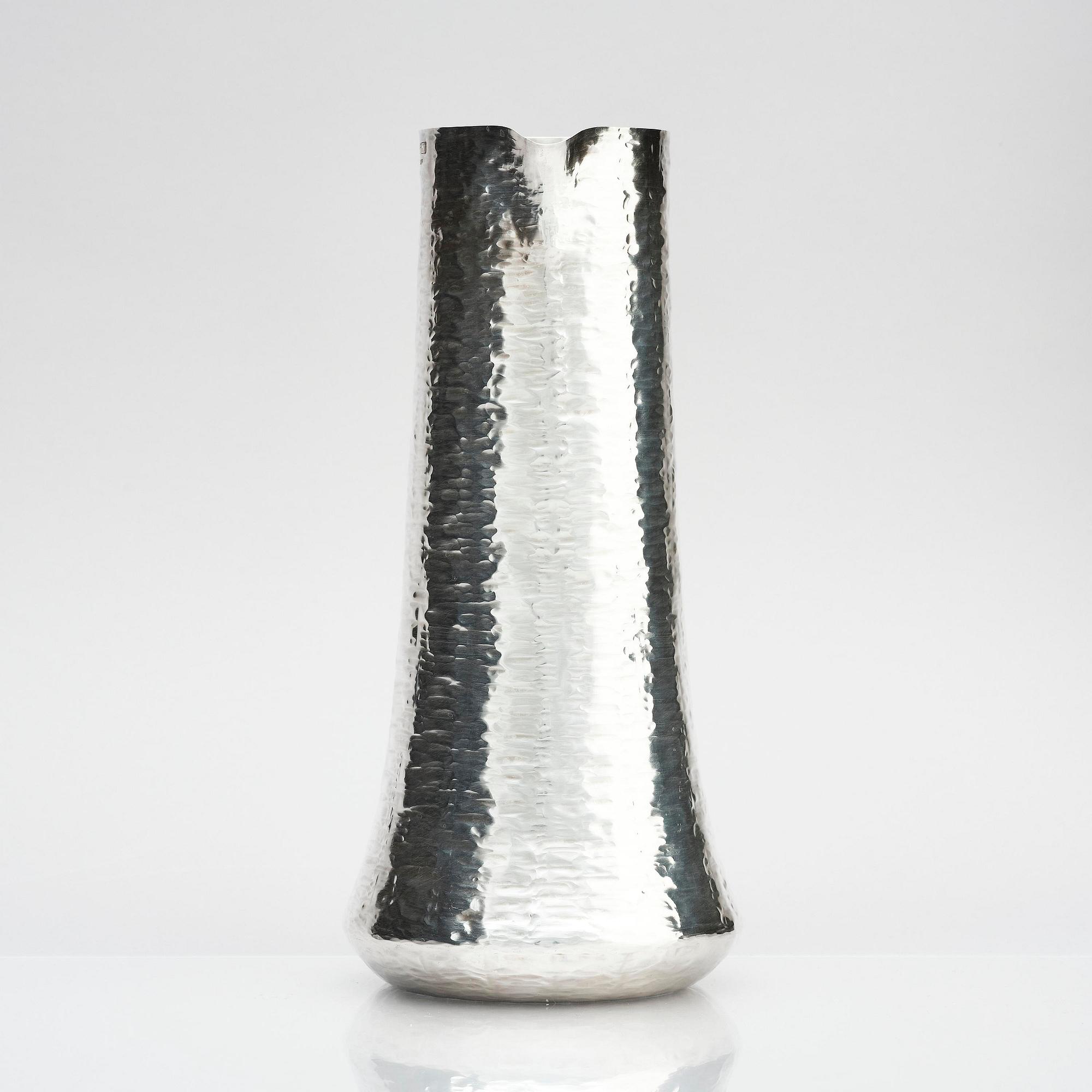 Tapio Wirkkala, a silver pitcher with six beakers, Kultakeskus, Tavastehus Finland 1970-80's.