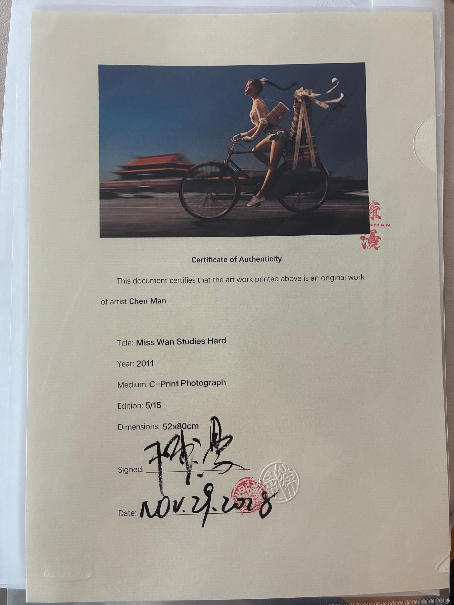 Chen Man, "Miss Wan studies hard", 2011.