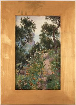 Hans Christian Fischer, Garden scene from Vico.