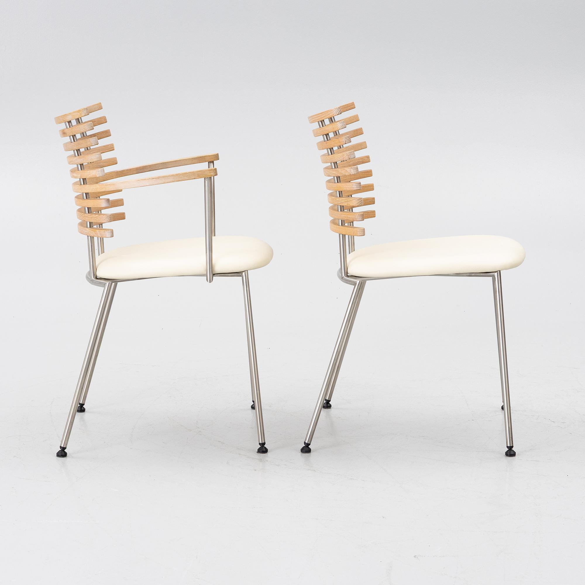 Henrik Lehm, 6 armchairs + 2 chairs, "Tiger", Naver Collection, Denmark.