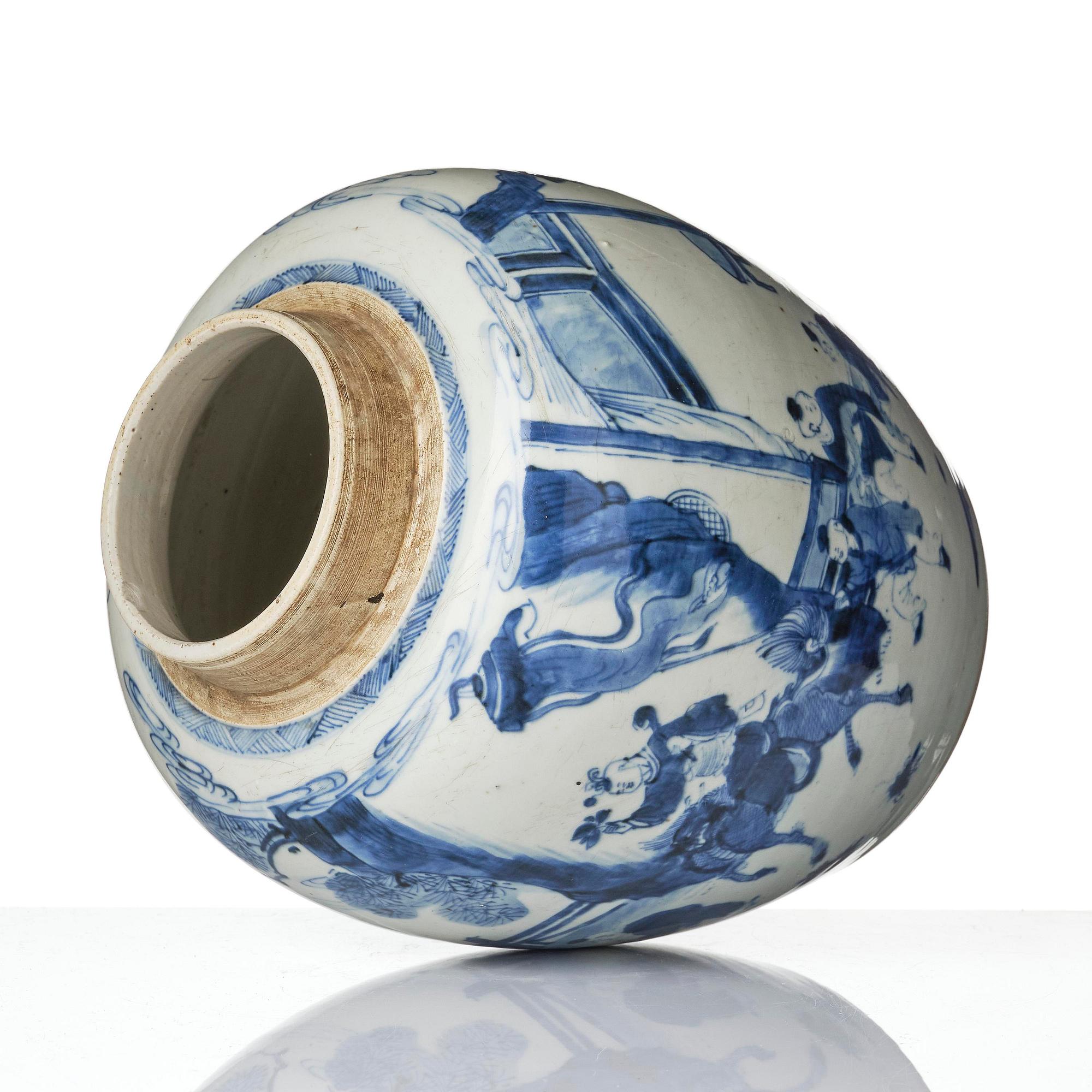 Bojan, porslin. Qingdynastin, Kangxi (1662-1722).