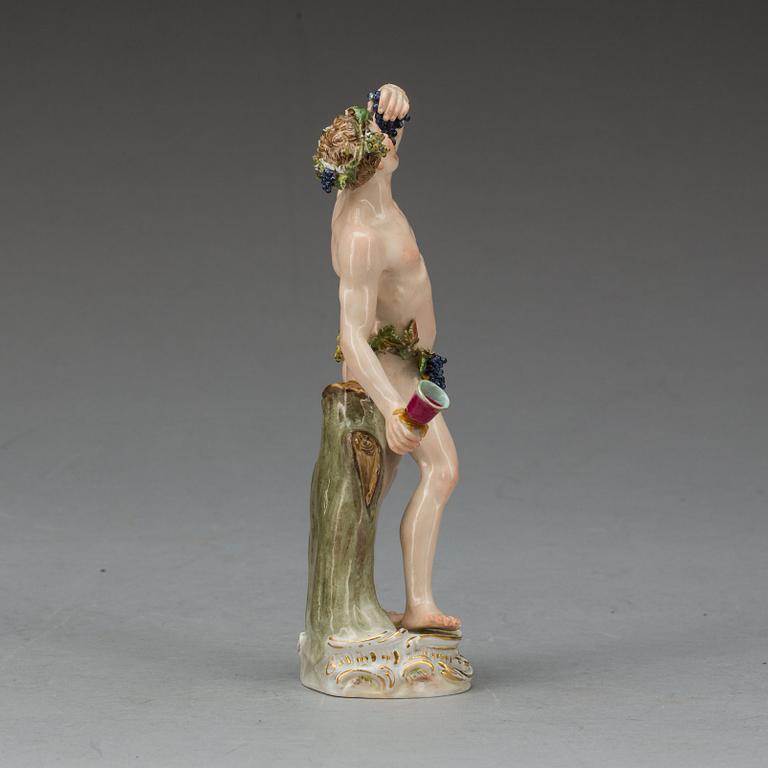 FIGURIN, porslin, Meissen 1800-tal.