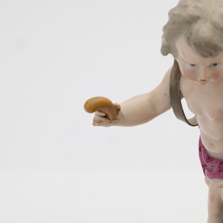 Figurin, Meissen, porslin, omkring 1900.