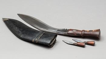 KUKRI, orientalisk, för engelska armen/Gurkhasoldater, 1900-talets första hälft.
