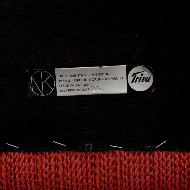 FÅTÖLJER, ett par, "Lilla Eva", ur möbelserien Paradiset, formgiven av Kerstin Hörlin för AB Nordiska Kompaniet NK.