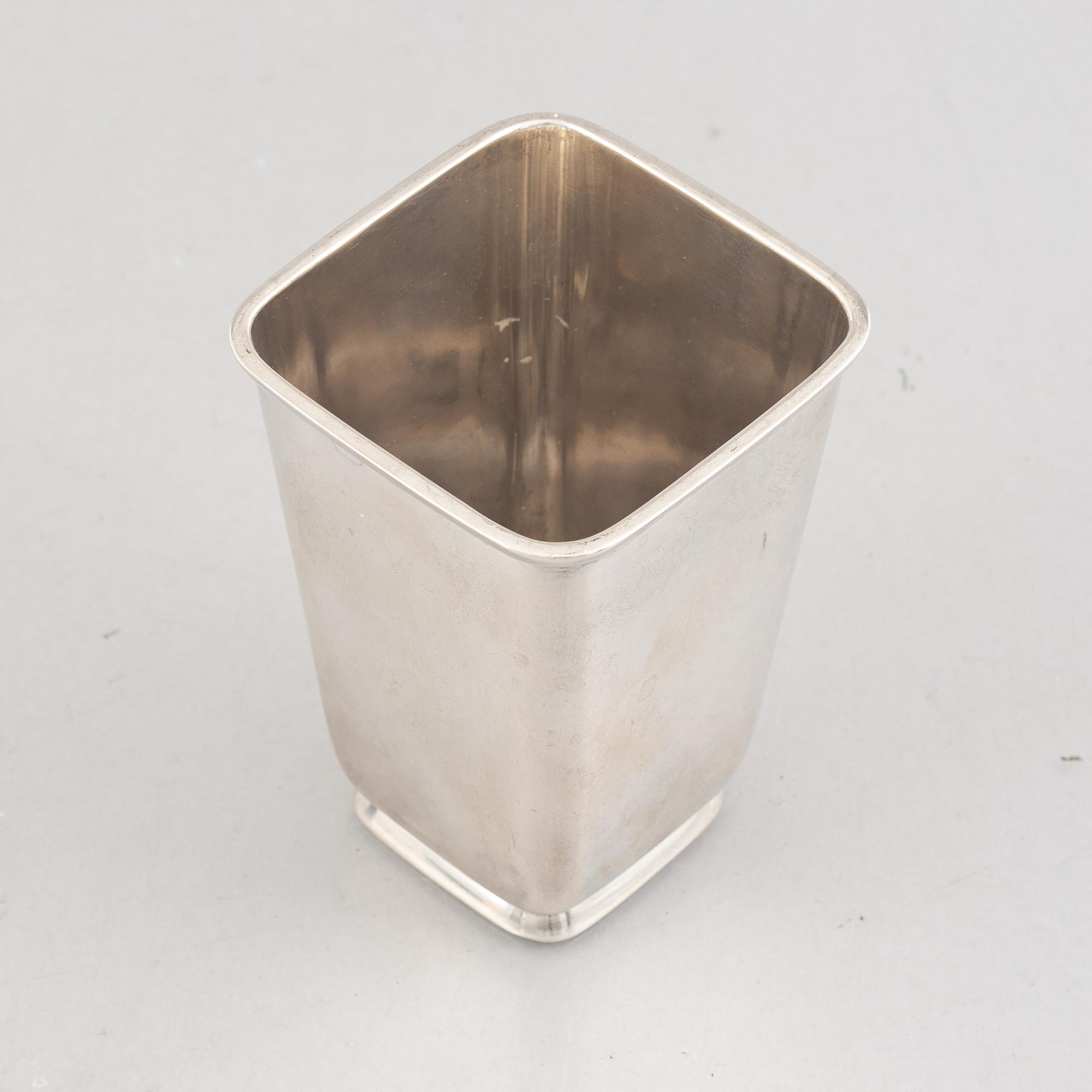 Åke Strömdahl, bägare, sterlingsilver, Hugo Strömdahl AB, Stockholm 1953.