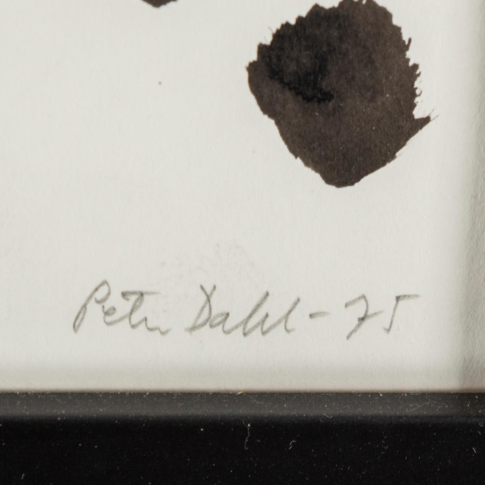 PETER DAHL, akvarell/gouache, signerad och daterad -75.