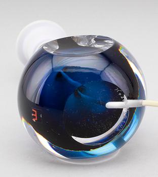 BORDSLAMPA, glas, Kosta, 1900-talets andra hälft.