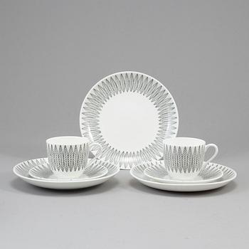 A 21 pcs 'Salix' coffee service by Stig Lindberg for Gustavsberg.