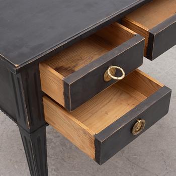 A Gustavian style desk, early 20th century.