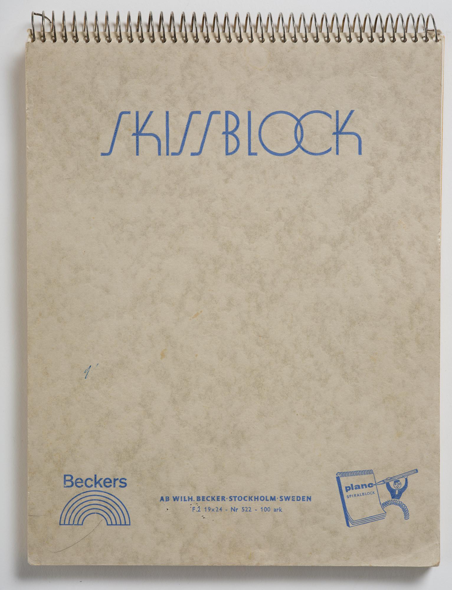 Lotte Laserstein, Sketchbook with approximately 42 drawings, of which 1 is signed.