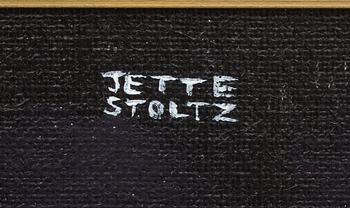 JETTE STOLTZ, olja på duk, signerad a tergo märkt 1983.
