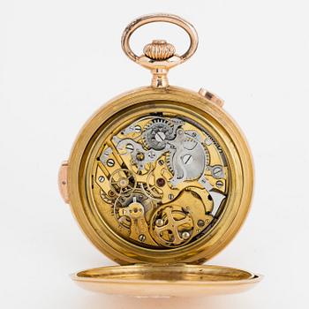 POCKET WATCH, 56,5 mm, chronograph, repeating,