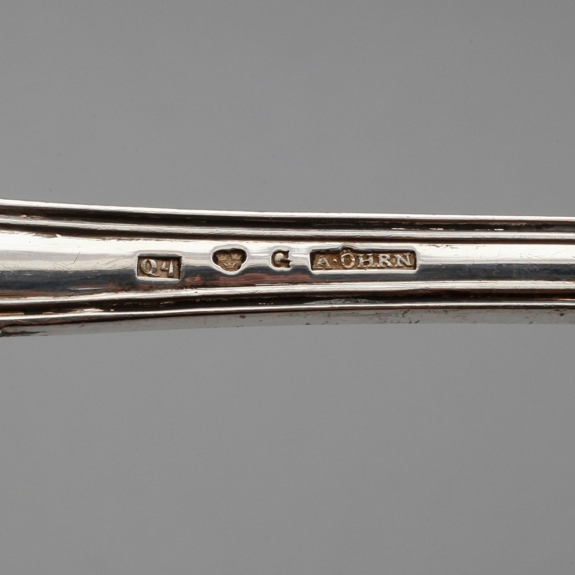 RAGUSKED, silver, Arvid Öhrn, Gävle 1846. Vikt ca 138 gram.