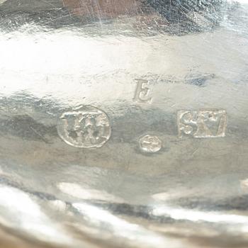 Rokoko, A Swedish parcel gilt silver salt cellar, mark of Anders Schotte, Uddevalla 1763.