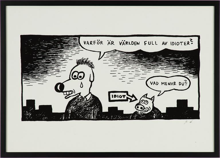 Gunnar Lundkvist, "Varför är världen full av idioter?".