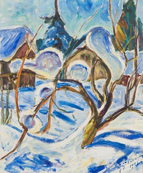 Yrjö Saarinen, Winter landscape.