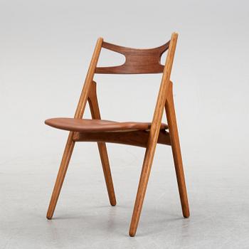 A "CH 29/Savbukkestolen" chair by Hans J Wegner for Carl Hansen & Søn, Odense, Denmark.