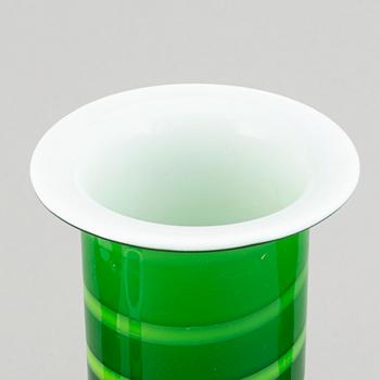 PO Ström, 6 glass vases, Alsterfors Glassworks, ca 1970.