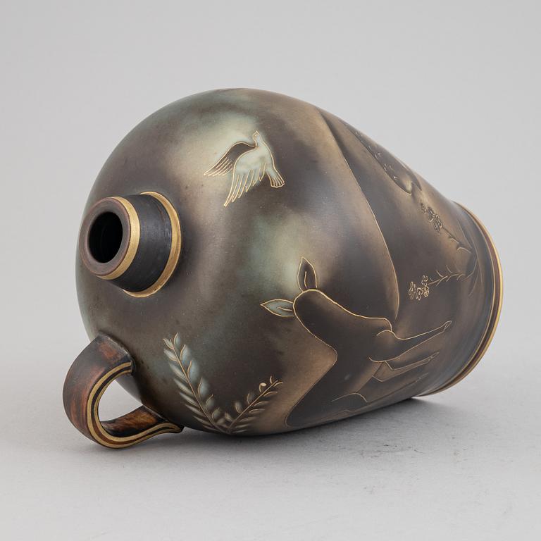 Gunnar Nylund, a "Flambé" stoneware vase, Rörstrand.