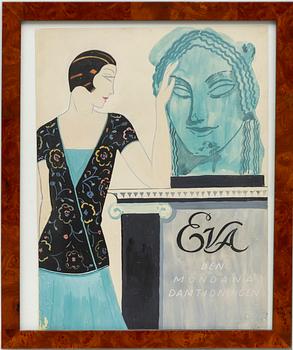 Wilhelm Kåge, Two esigns for magazine covers for "Eva".