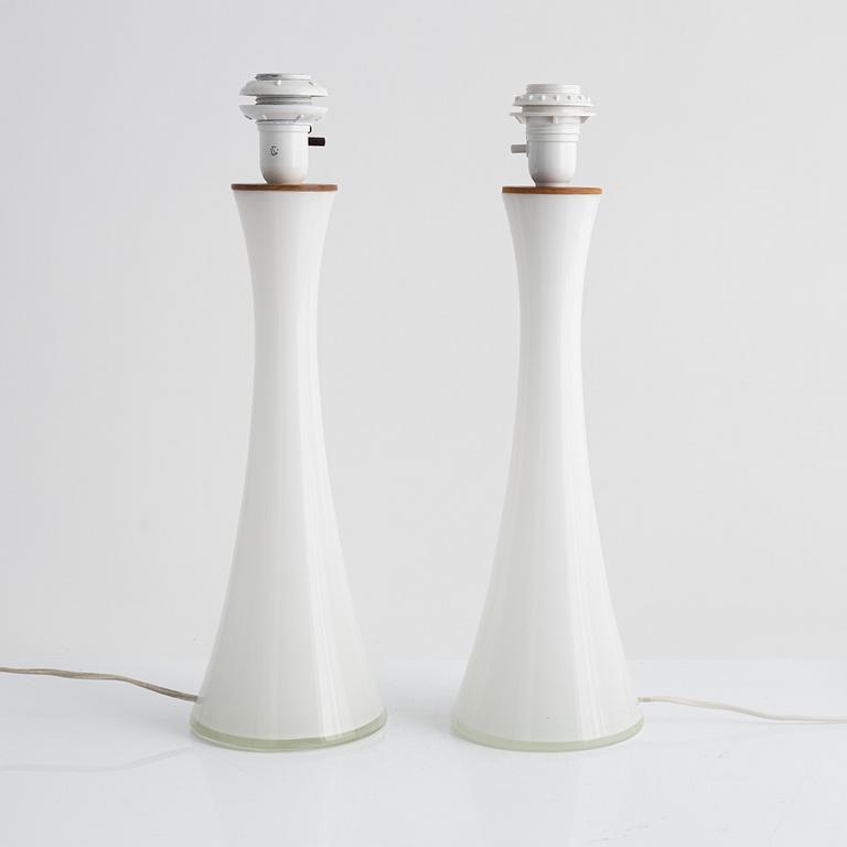 Table lamps, a pair, Bernt Nordstedt, Bergboms, third quarter of the 20th century.