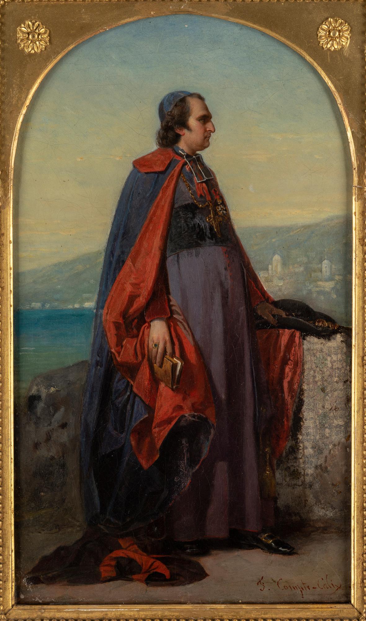 FRANÇOIS CLAUDIUS COMPTE-CALIX, oil on canvas, signed.