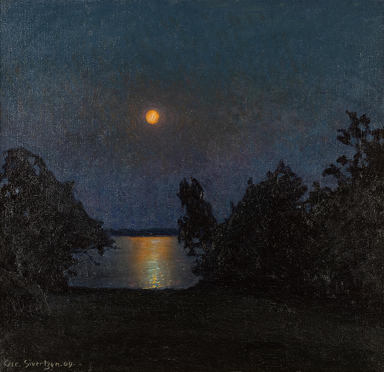 Oscar Sivertzen, oil on canvas, signed and dated -09.