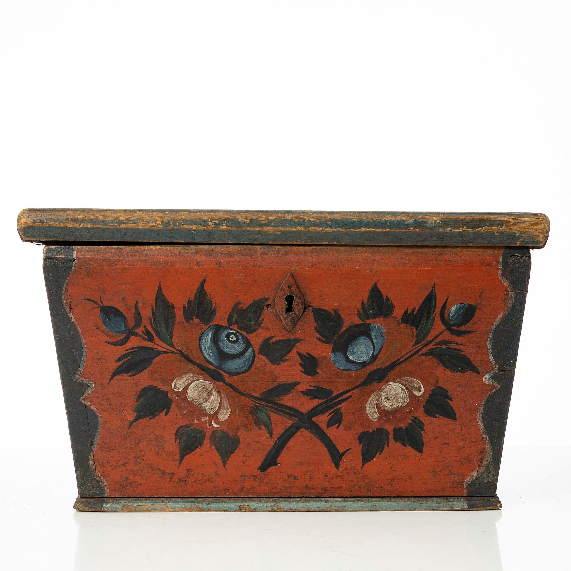 Box. Folk art, Jämtland, 18th/19th century.