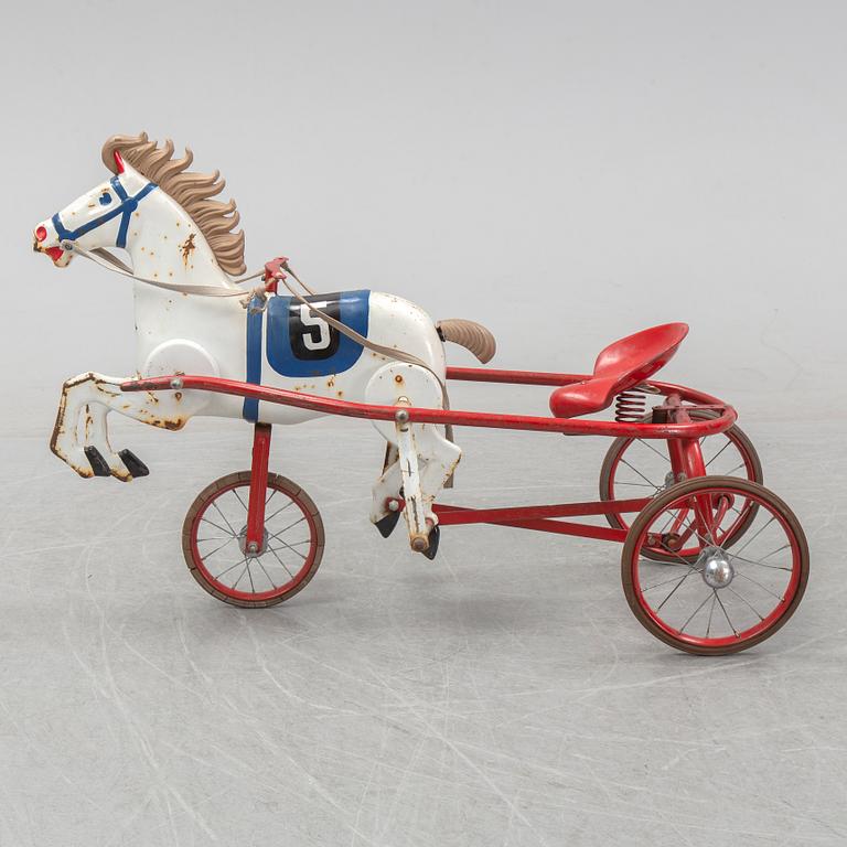 Leksakshäst/trampbil, 1900-talets mitt.