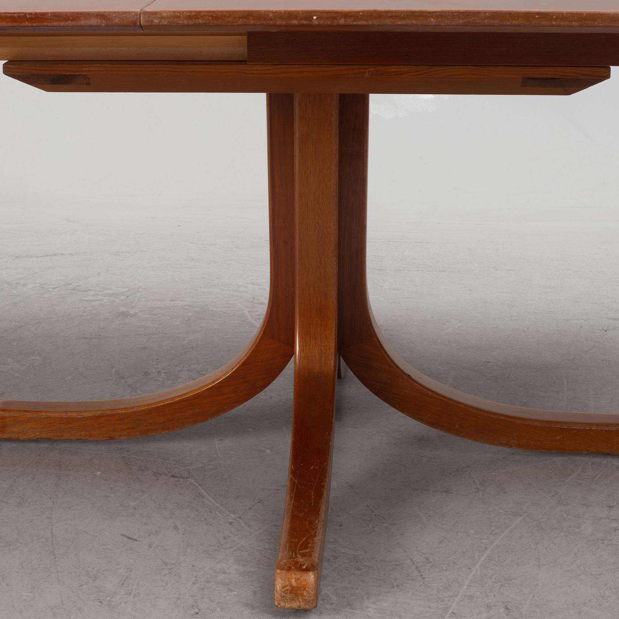 Josef Frank, a model 771 dining table, Firma Svenskt Tenn, Sweden, before 1985.
