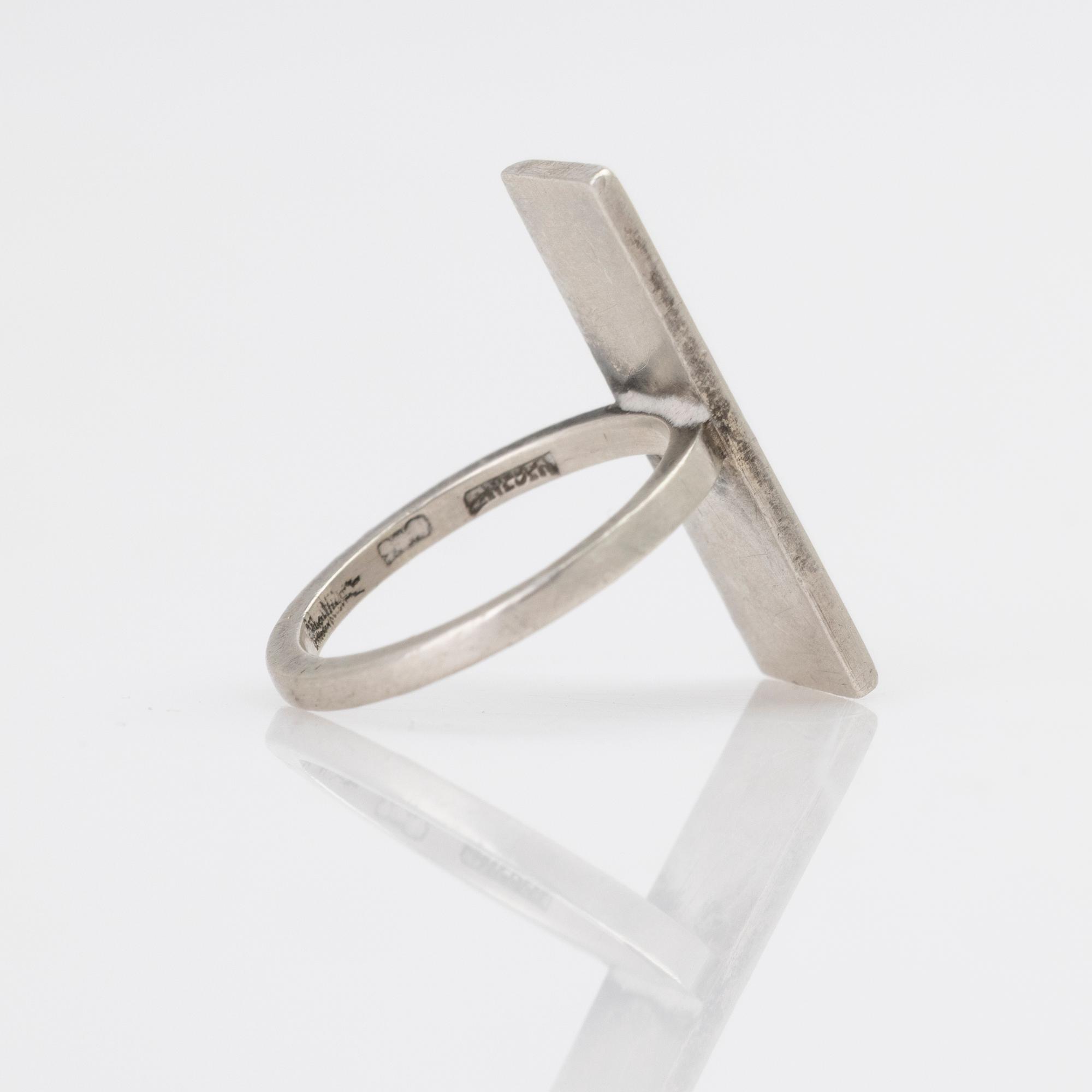 Wiwen Nilsson, ring, sterling silver, Lund.