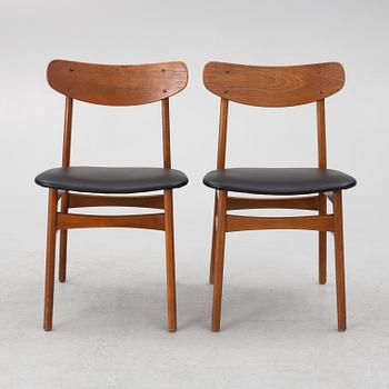 Chairs, 8 pcs, Denmark, 1950s/60s.