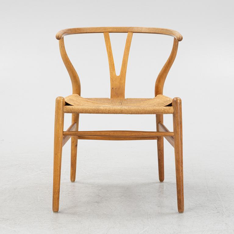Hans J Wegner, a model 'CH 24' beech chair, Carl Hansen & Son, Odense, Denmark.