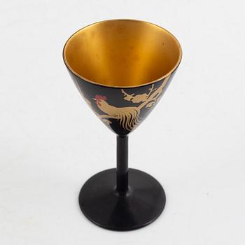 Cocktailset, 27 delar, lack, Japan, 1900-tal.