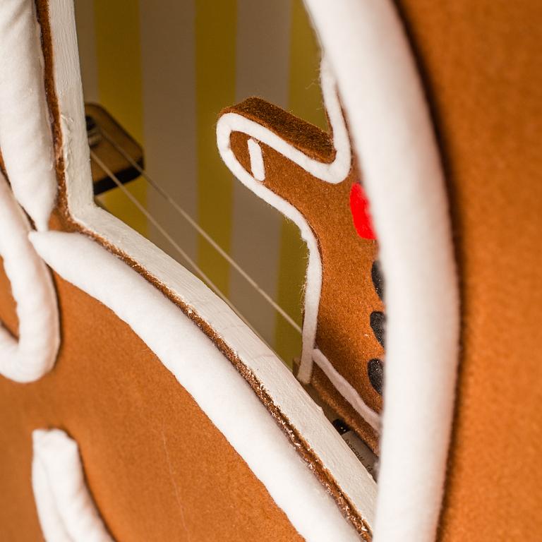 A gingerbread house made by JoAnn Tan Studio for NK 2016.