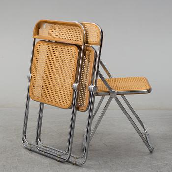 Six 'Plia Folding Chair' by Giancarlo Piretti, Anonima Castelli.