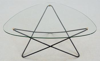 A Jacques Tournus sofa table, Airborne, France, 1950's.