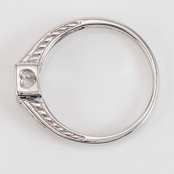 RING, 14K vitguld och diamanter.
