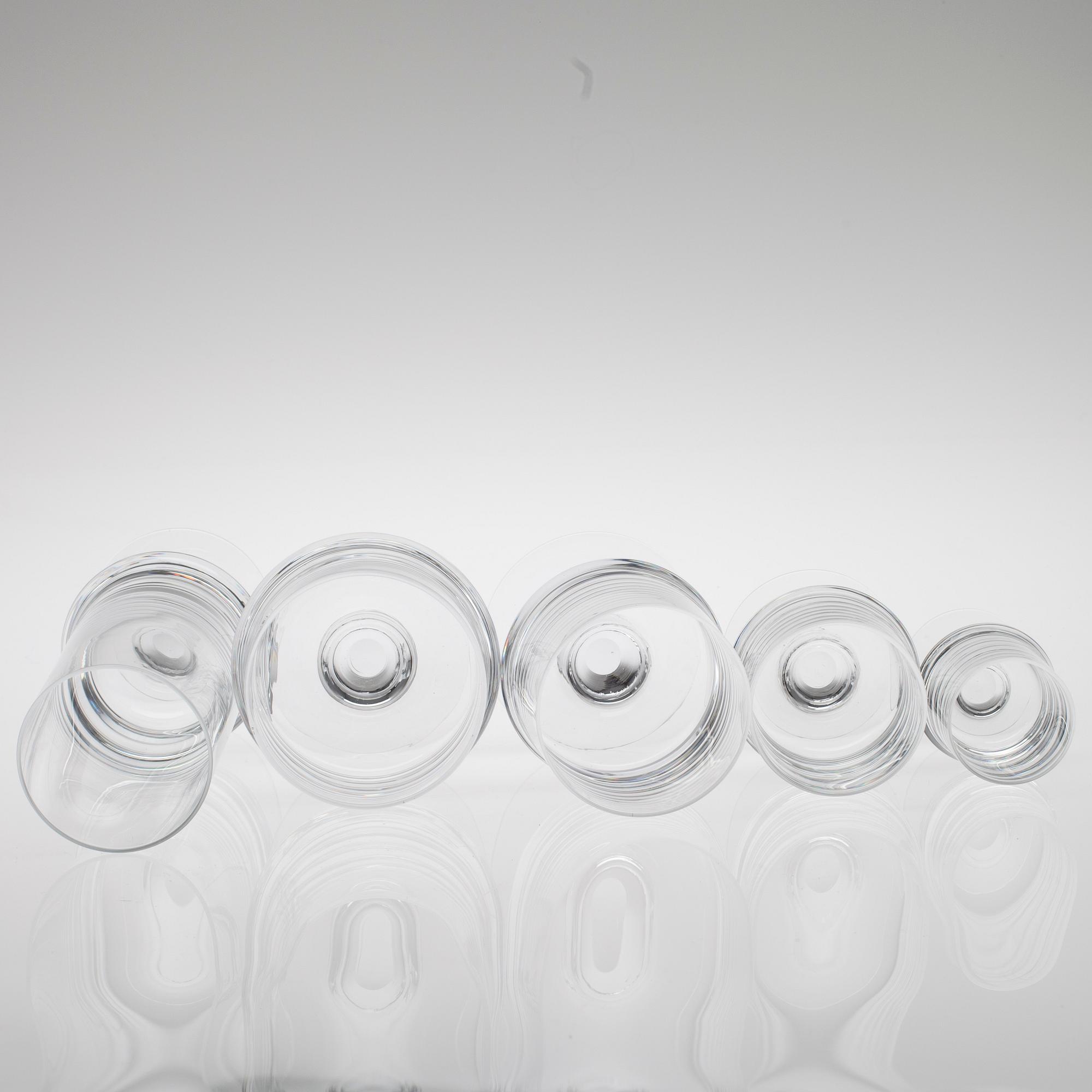 GLASSERVIS, 50 delar, "Marski" Tapio Wirkkala.